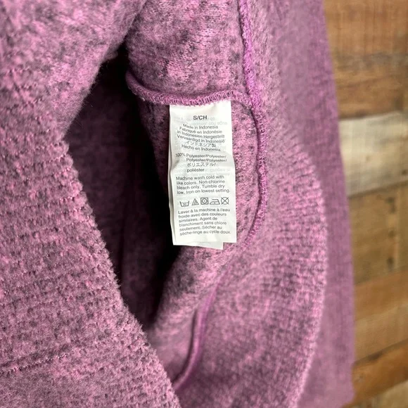 Madewell Fleece Half-Zip Popover Top Small - Picture 5 of 8